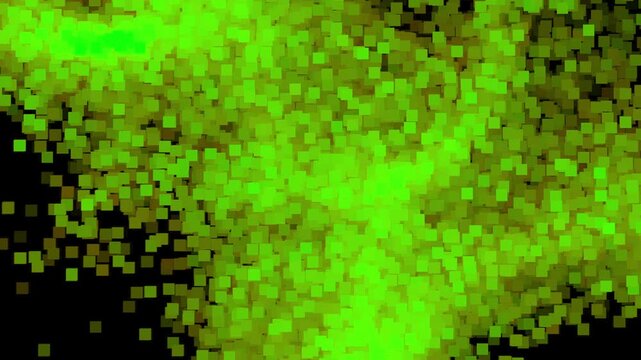 Abstract Square Particle Ember Motion Background with Alpha Channel