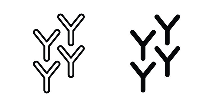 Bifidobacterium probiotics icon element for design. Vector symbols