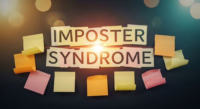 Imposter Syndrome Concept Image.