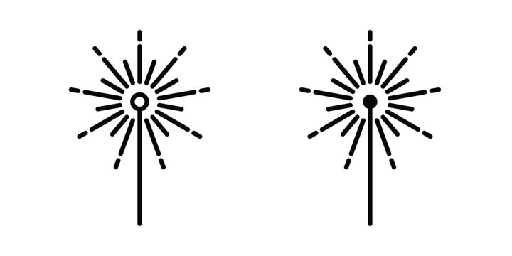 Laser beam icon element for design. Vector symbols