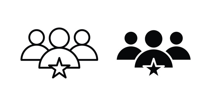 Leadership icon element for design. Vector symbols