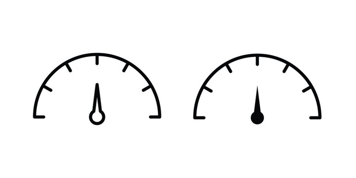 Performance indicator icon element for design. Vector symbols