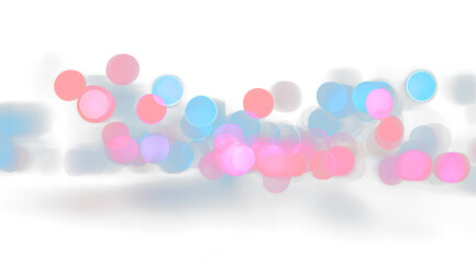 Multicolor glowing bokeh lights in soft night background © Dimariyss