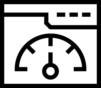 Website Speedtest Outline Icon