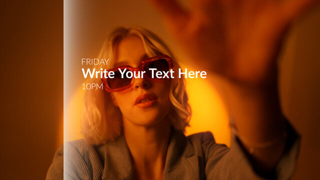 Broadcast Line Gradient Time Schedule Left &ndash; Animated Line Gradient Backgrounds, Flowing Color Streaks Motion Graphics for Titles, Lower Thirds, Promo and Broadcast Design