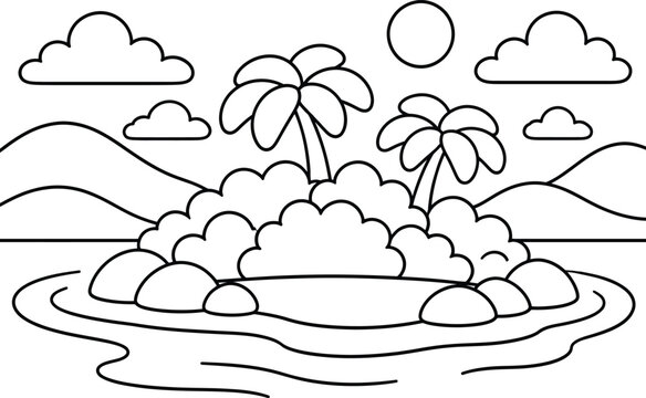 Black and white seamless pattern with stylized flowers and leaves floral monochrome