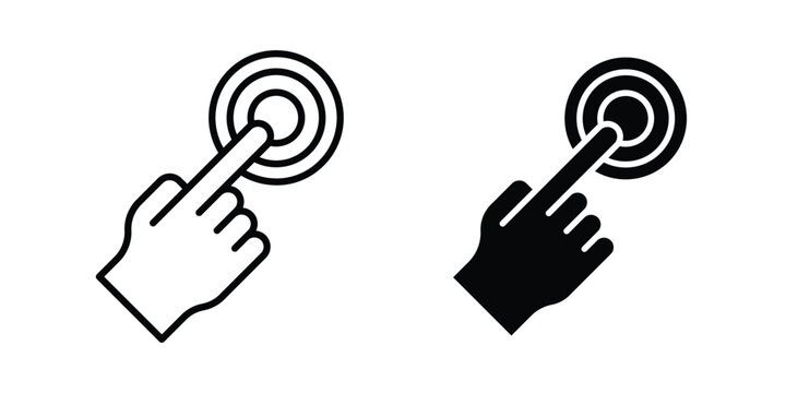 Touch icon element for design. Vector symbols