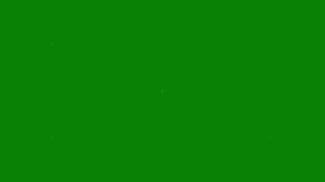 Magic twinkle gold stars, sparkling glitter star light animation, blinking retro vector doodle stars, glowing starlight burst effect, twinkling night sky motion, green screen background 4k animation