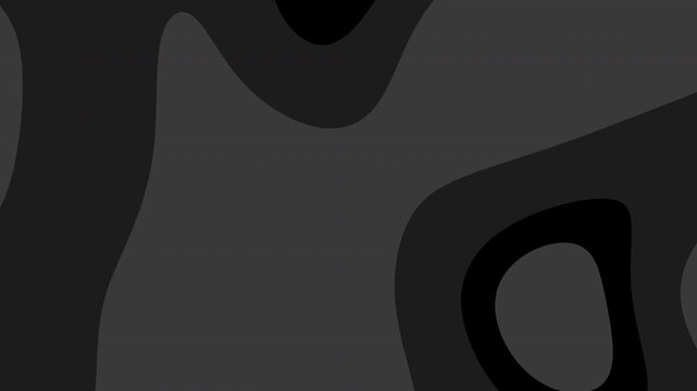 Abstract Topographic Map Layers Animation in Gray Scale
