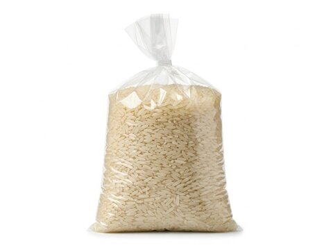Bag of uncooked rice
