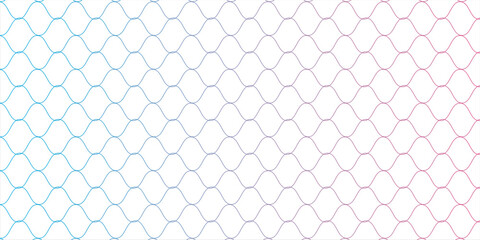Curved net pattern. Seamless design for sportswear or equipment like soccer goals, volleyball nets, basketball hoops, hockey nets modern © Yanto