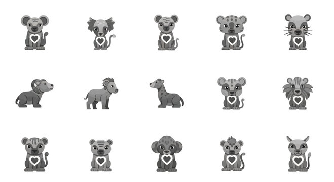 Cute Koala Bears in Various Poses.
