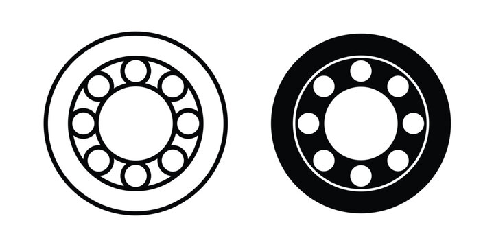 Car bearing icon design. Editable Stroke. Isolated on white background