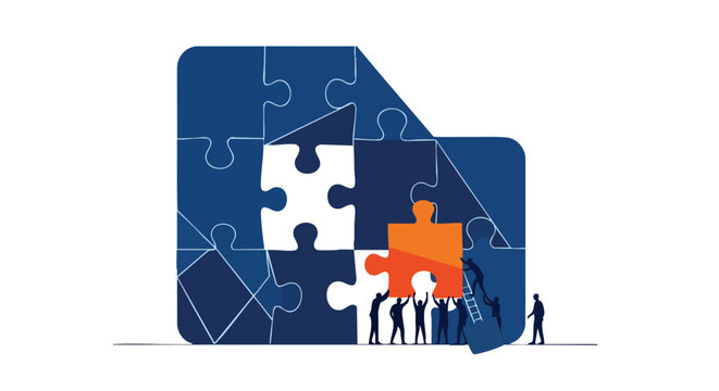 Collaborative B2B Team Finalizing Strategic Data Management Framework