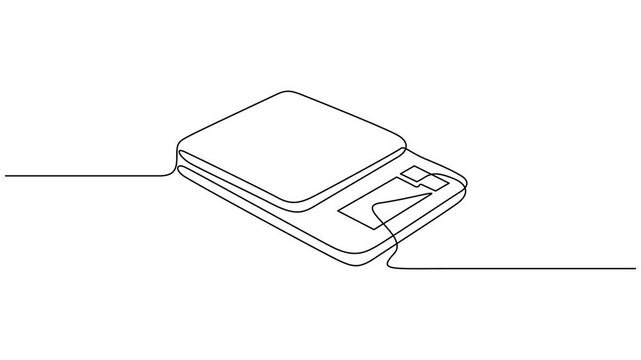 Self drawing line animation scales of Digital hanging weight scale