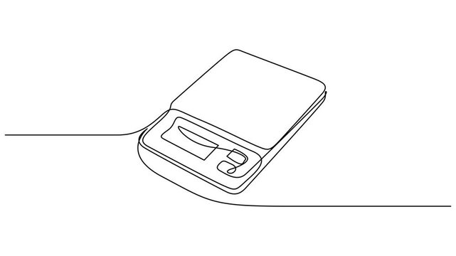 Self drawing line animation scales of Digital hanging weight scale