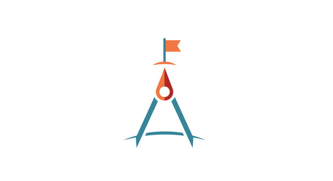 Letter A Logo Design Symbol.