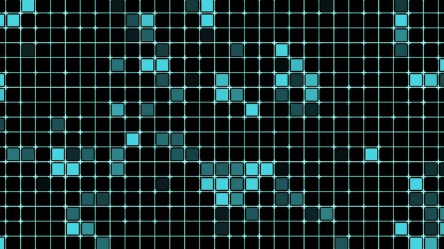 abstract green background. technology abstract motion video. semleass cube abstract background motion