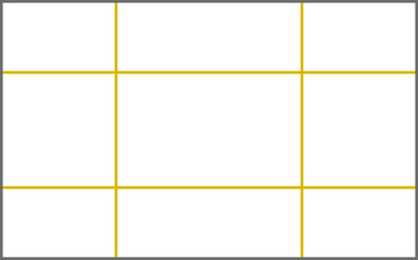 Naklejka premium Rule of thirds overlay creating guidance lines for photographic composition