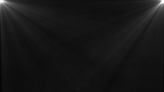 High-quality stock footage of sun rays light effects, overlays or flare glow array isolated on black background. overlay, light transition,Abstract circuit 4k animation technology black background