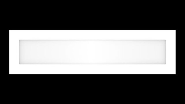 Minimalist White Rectangle Text Box with Alpha Channel