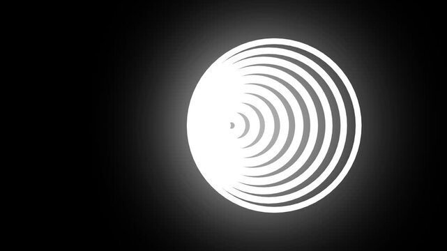 Abstract graphic animation illustrating communication signal technology with flowing wireless waves, digital transmission lines, and futuristic data network effects. Seamless loop motion background fo
