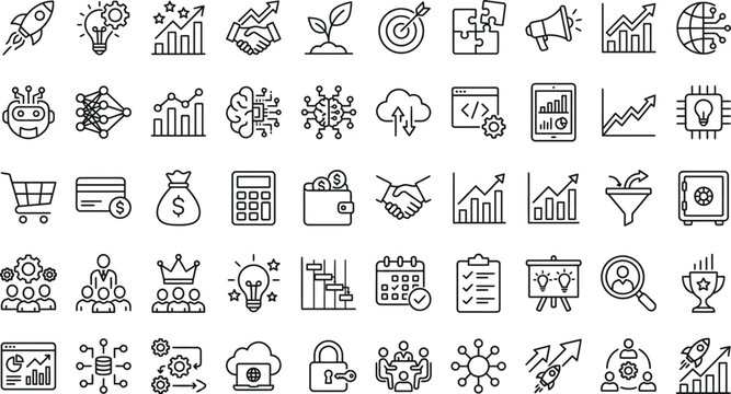Collection of ancient egyptian hieroglyphs and symbols