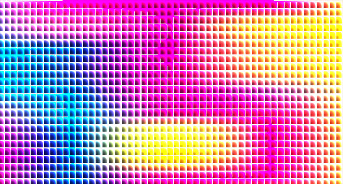 gradient square pattern with central indentation colorful background
