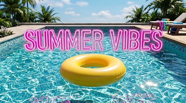 Joyful Summer Vibes by the Poolside