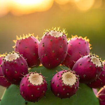 A close-up of vibrant pink cactus fruits (1)