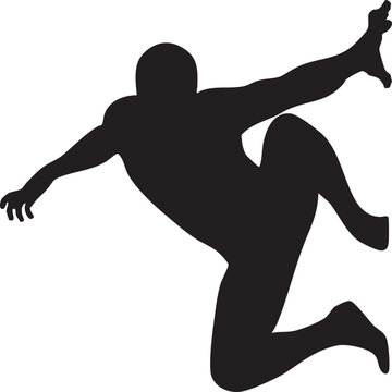Agile Superhero Silhouette