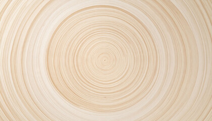 Fototapeta premium Minimalist natural wood background with elegant concentric circles, representing growth and the passage of time. Perfect for ecofriendly branding, textures, and modern organic designs.