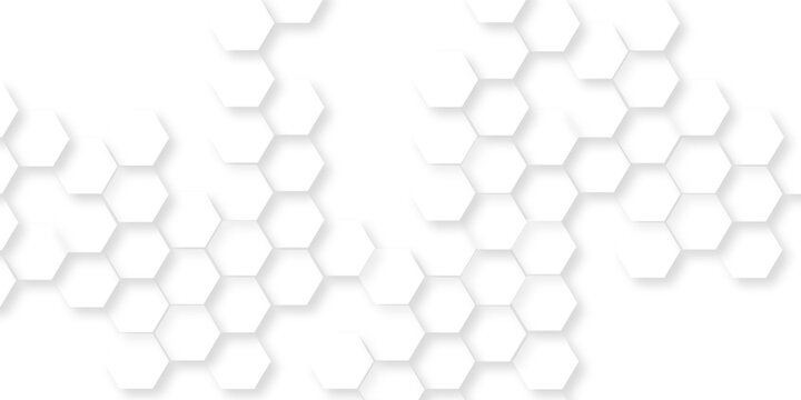 Luxury white pattern 3d futuristic abstract mosaic white background, abstract white hexagonal pattern with varying depths and shadows, modern geometric pattern abstract polygonal honeycomb .
