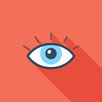 monitoring flat web icon concept