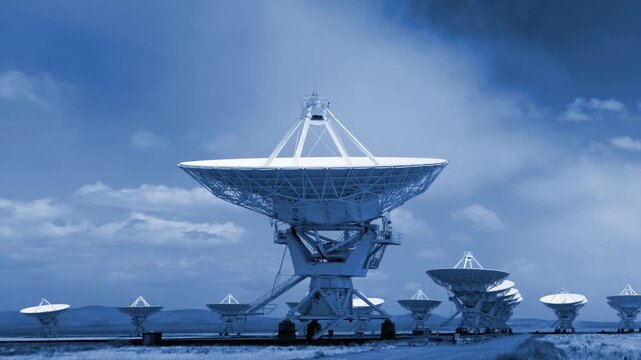 Ground Station Satellite dishes near Munich, Germany