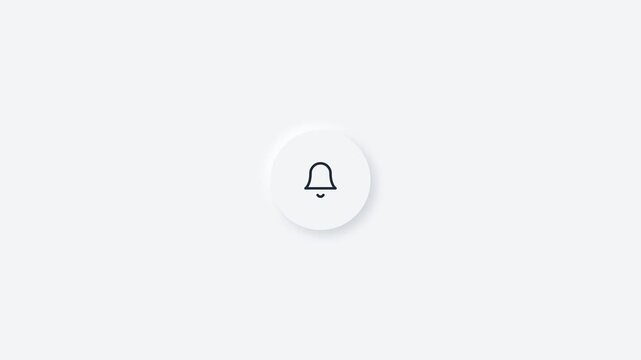 Neumorphic Bell Resonance Animation