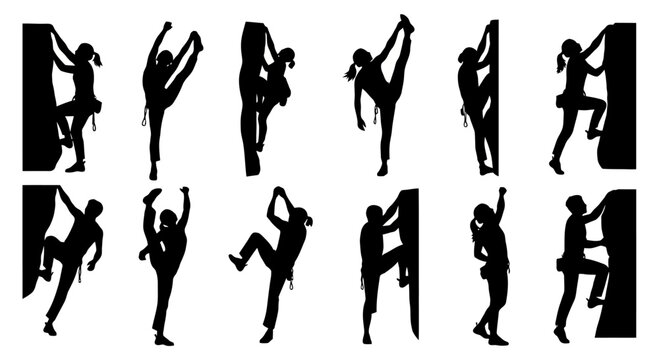 Silhouettes of dancers in various poses.