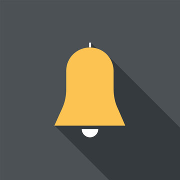 alert flat web icon concept
