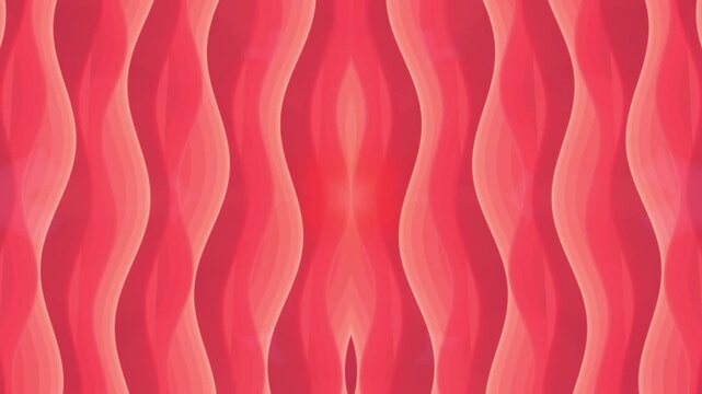 Modern abstract red wavy seamless pattern with smooth gradient lines. Elegant flowing curves create stylish background for digital design and creative projects.