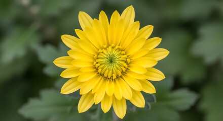 Obraz premium single yellow chrysanthemum flower on transparent background high quality professional detailed modern
