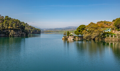 Fototapeta premium Pantanos Guadalhorce y Guadalteba, Chorro