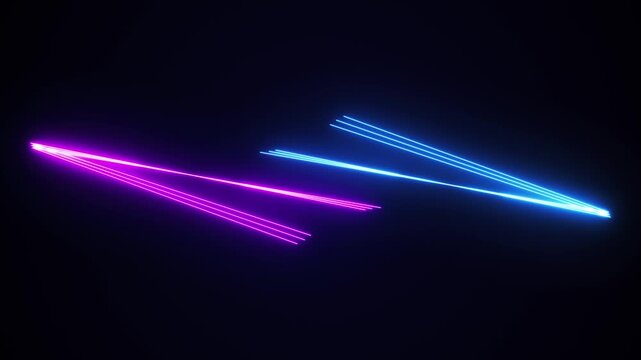 looping animation. Abstract colorful glowing neon wavy lines and bright lights. Abstract digital data wave. VJ loop. Big data light speed flow. Cyberspace of trail waves. Modern tech transmission