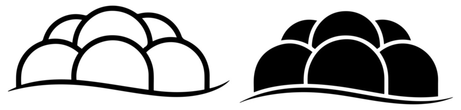 black forest bollenhut hat icon vector