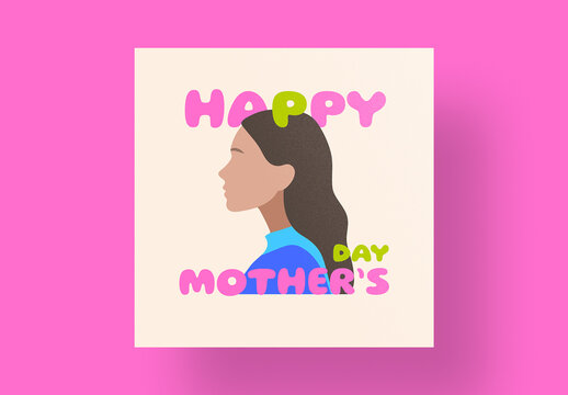 Simple Vector Mothers Day Post Layout