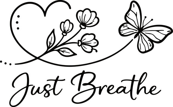 Simple Butterfly T-Shirt Design, Flower SVG, Boho Sweatshirt SVG & PNG