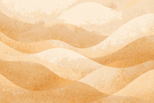 Subtle grainy wavy sand texture with a dotted gradient wave background, featuring a grit backdrop with specks and particles in a clean vector style for modern minimalist graphic design projects.