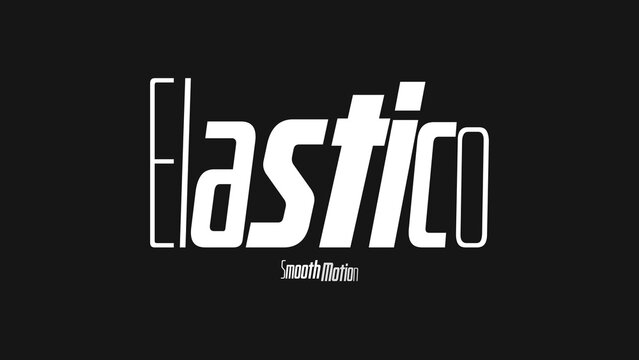 Elastic Variable Font Animation