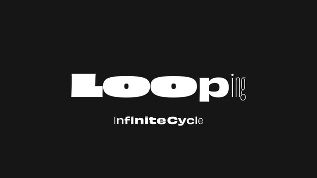 Looping Variable Font Animation