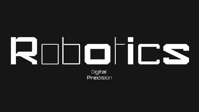 Robotics Variable Font Animation