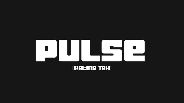Pulse Loop Variable Font Animation